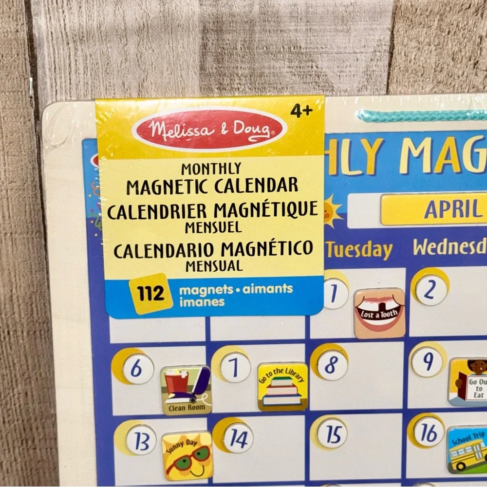 Melissa & Doug Magnetic Calendar Set - NEW